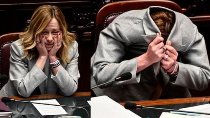 Giorgia Meloni bëhet virale, mbulohet me xhaketë pas kërkesës së kreut të ambientalistëve në Parlament