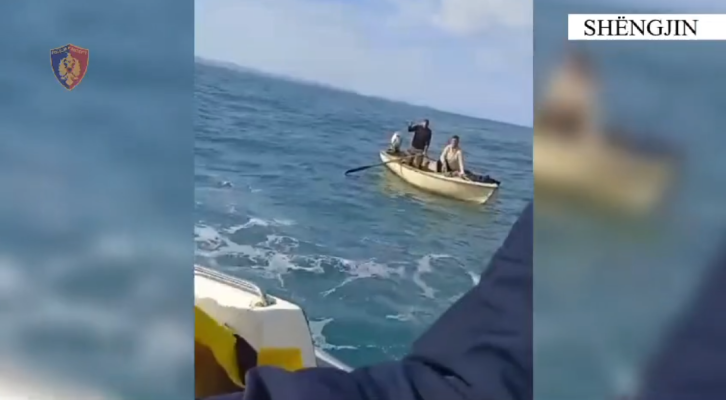 Rrezikuan të mbyteshin teksa peshkonin në Shëngjin, policia shpëton dy persona