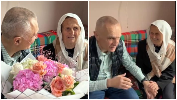 “Ija është e të gjithëve”, Ilir Meta i dërgon buqetë me lule gjyshes së Bes Kallakut për 85-vjetor