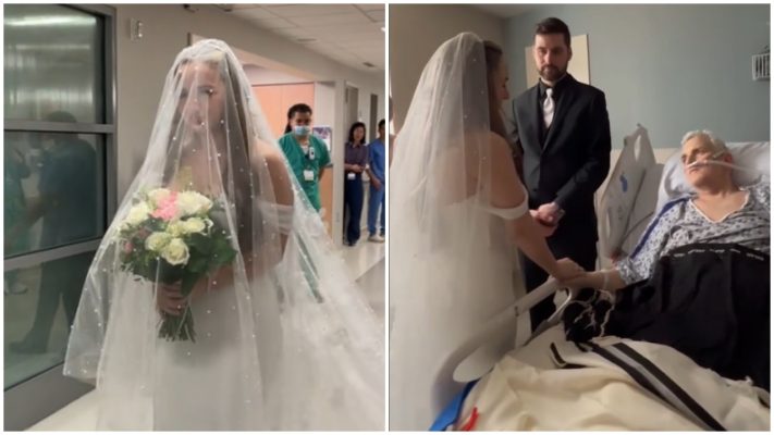 VIDEO/ E reja përlot rrjetin, martohet në spital para babit që ndërroi jetë një ditë më pas