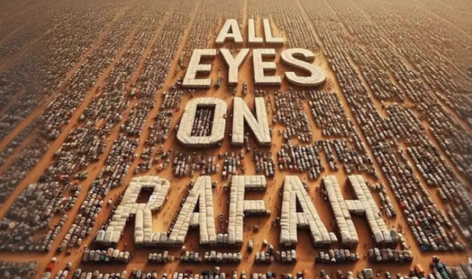 “Të gjithë sytë nga Rafah”, kuptimi i fotos virale në Instagram, mbi 23 mln ripostime