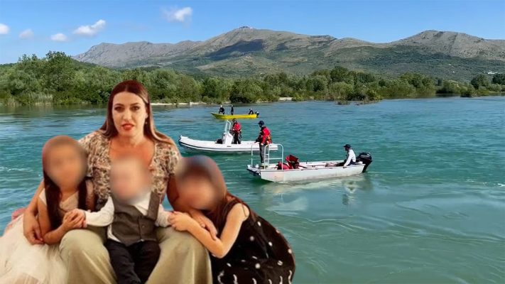 VIDEO/ Dita e dytë e kërkimeve në lumin Buna për 39-vjeçaren dhe dy fëmijët e mitur, vështirësi në gjetjen e trupave