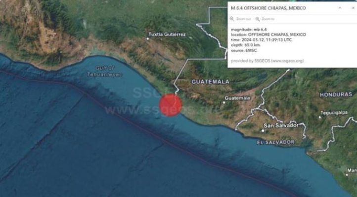 Tërmeti me magnitudë 6.3 godet Meksikën