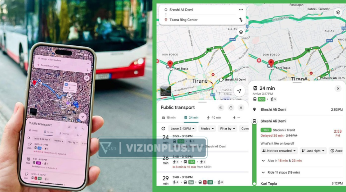 Tashmë mund të gjurmoni autobusët në Tiranë në kohë reale