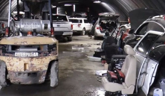 Zbulohet një tunel i mbushur me makina të vjedhura në SHBA Zbulohet një tunel i mbushur me makina të vjedhura në SHBA