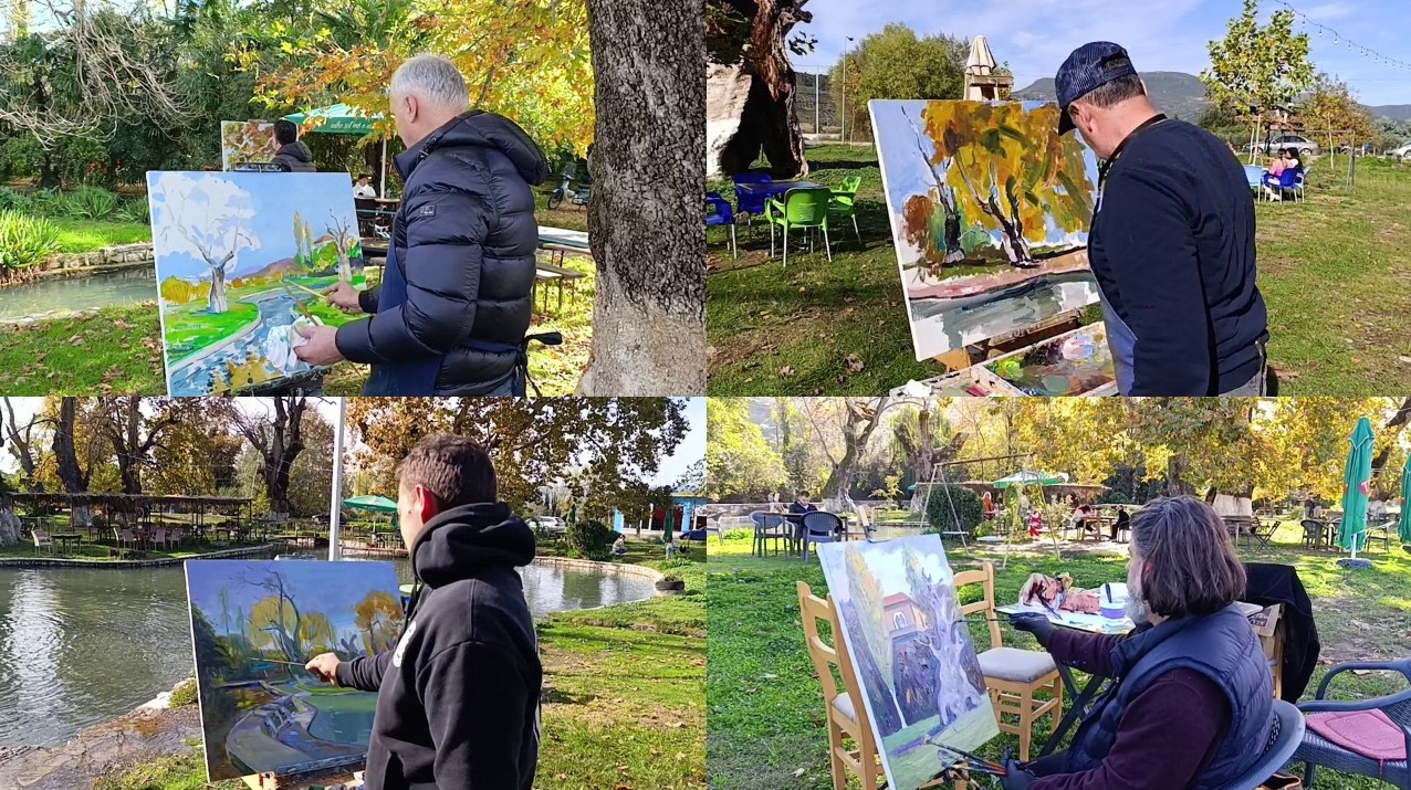 Piktorët mblidhen në Elbasan  kolonia  Skampis 2025  hedh në telajo peizazhet e Byshekut