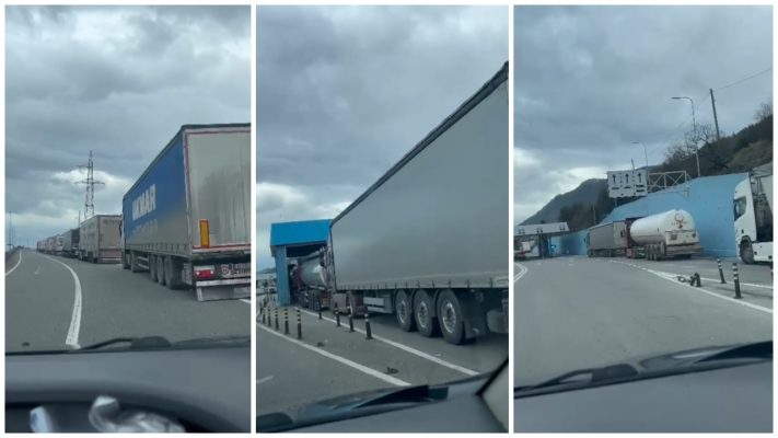 Kolaps në doganën e Hanit të Hotit, radha e mjeteve  të tonazhit të lartë arrin 1.5 km