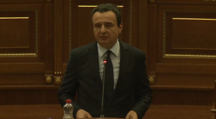 Kurti prezanton programin qeverisës  Reforma në Drejtësi do të hyjë në fazën vendimtare  ligji do të zbatohet pa frikë e pa favore