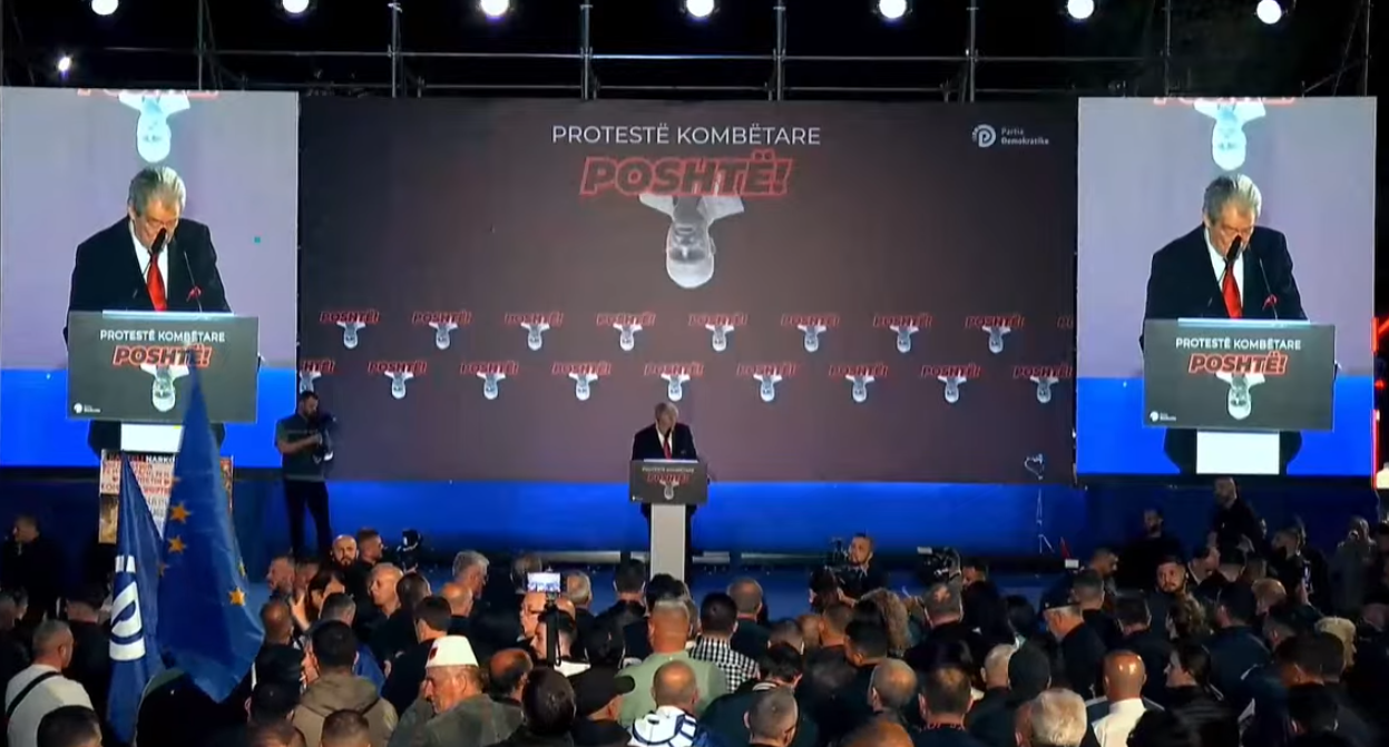 Protesta e PD së  Berisha  Çmimi i naftës  më i larti në rajon