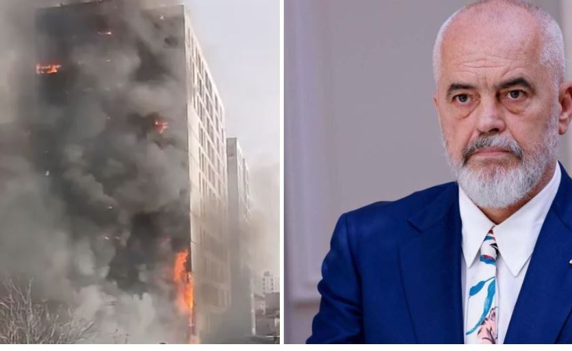 Flakët përpinë pallatin në Tiranë  Rama  Këto janë masat që kemi marrë për banorët