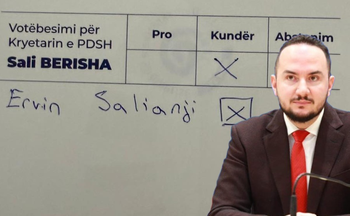  Demokratët bojkotuan Berishën   Salianji publikon fletët ku disa nga anëtarët e partisë kanë votuar për të