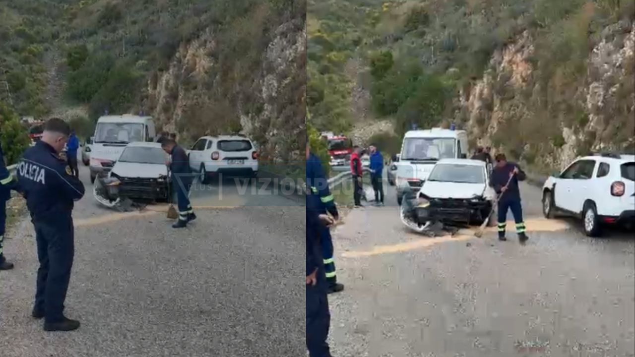 Aksident në aksin Himarë Borsh  makina përplaset me bordurën  plagosen 2 vajza