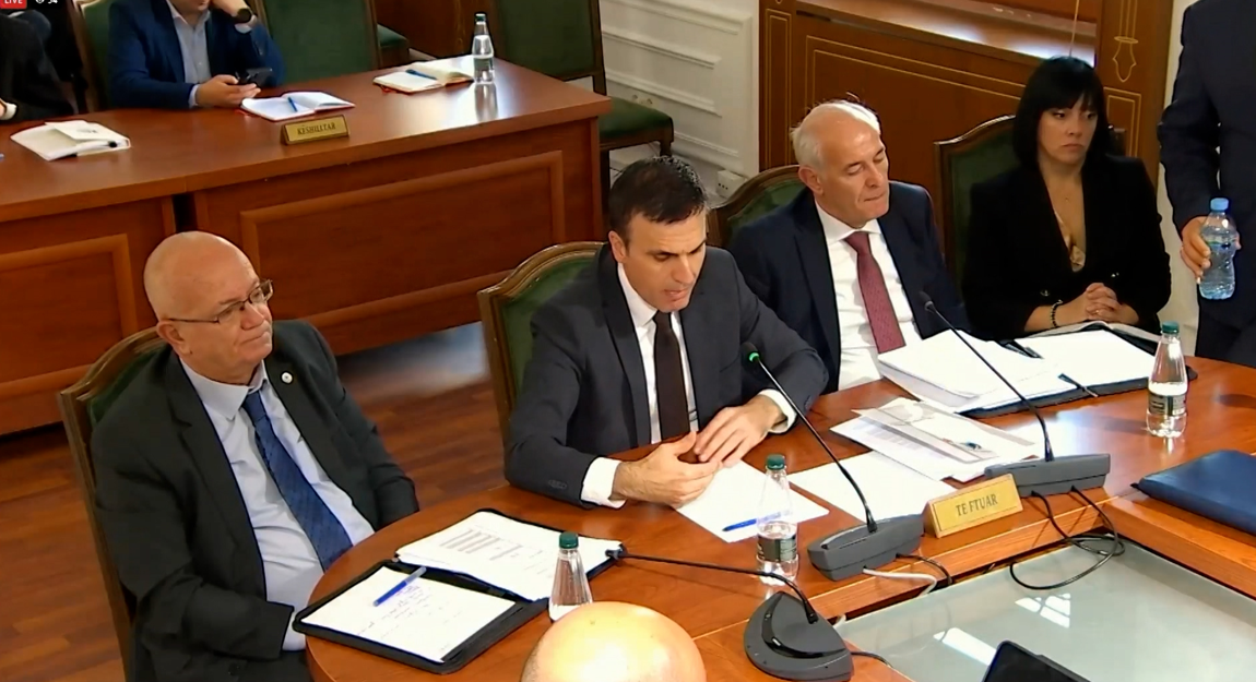 Drejtësia raporton në Kuvend  dëgjesa te Komisioni i Ligjeve dhe te Komisioni i Mbikëqyrjes Institucionale