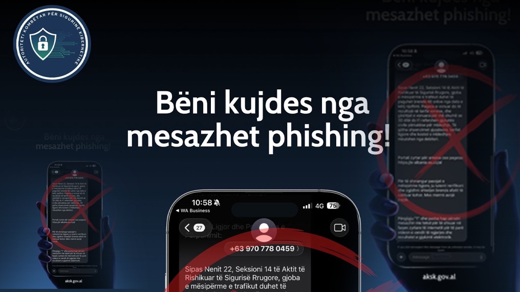 AKSK jep alarmin  Kujdes nga SMS të mashtruese për gjoba trafiku  synojnë vjedhjen e të dhënave bankare