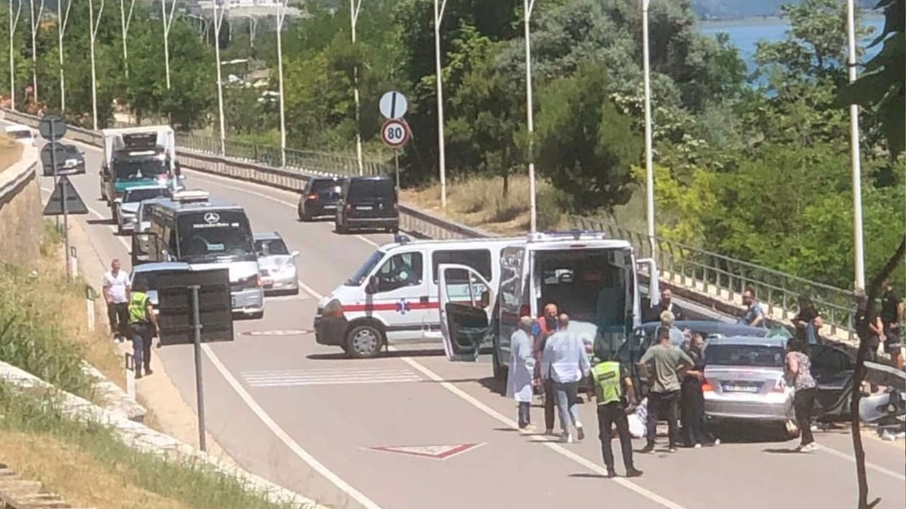Aksident në aksin Pogradec Lin  dy të lënduar