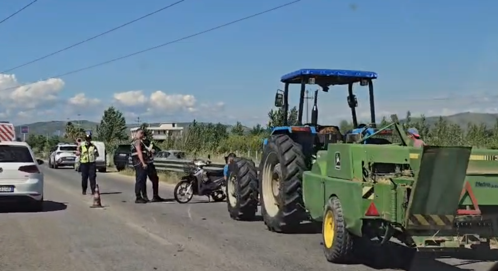 Aksident në aksin Fier Lushnjë  plagoset çifti i bashkëshortëve që udhëtonte me motor