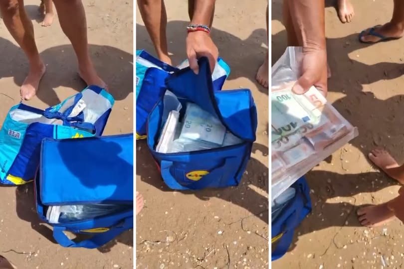 Skena filmi në plazhin e Siçilisë  çanta me 700 000 euro del në breg  pushuesit mbushin xhepat