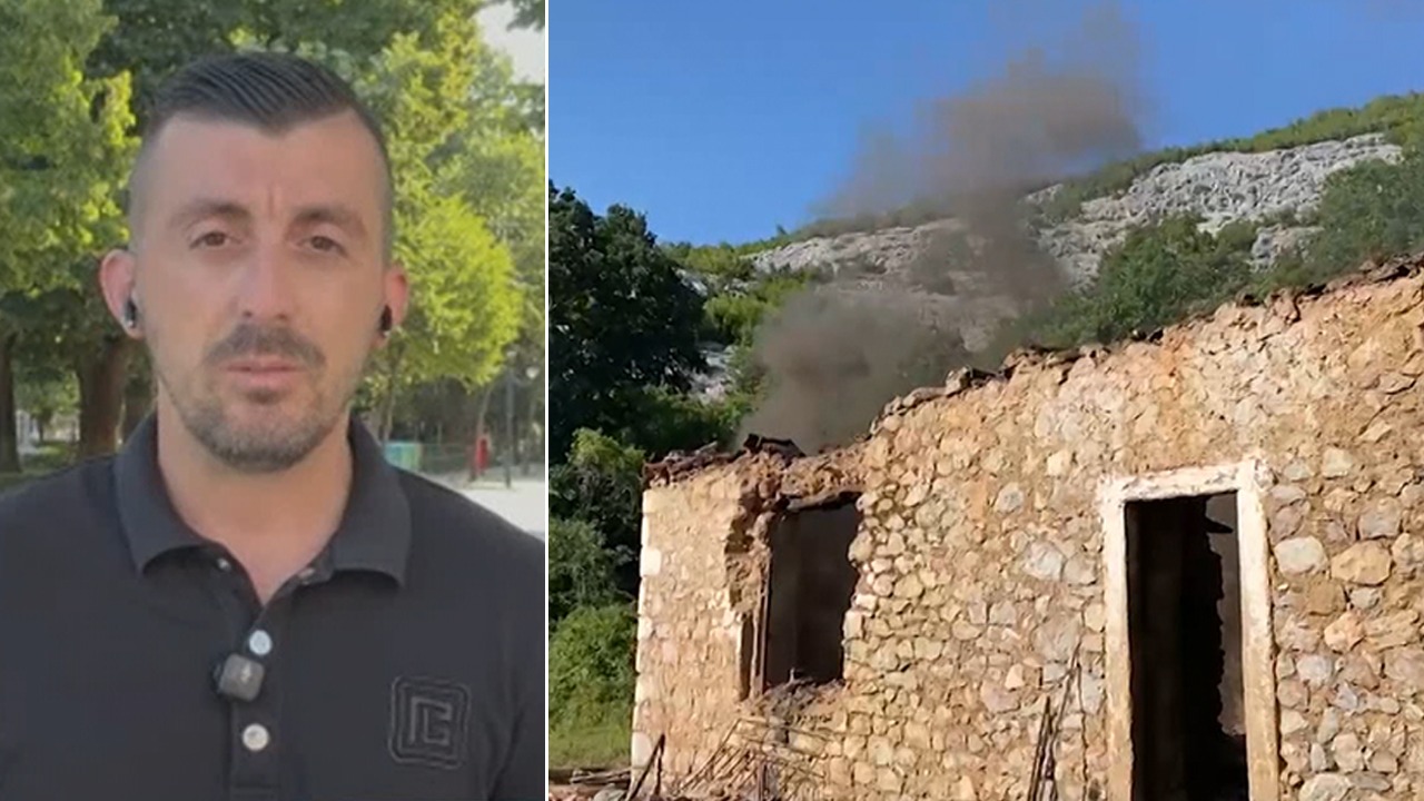 DETAJE  Shpërthimi i bombolës së gazit i mori jetën 24 vjeçares dhe dy fëmijëve në Postribë  çatia u shemb dhe i zuri poshtë
