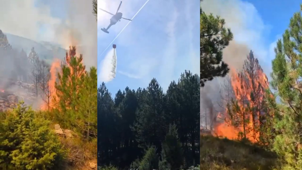 Pukë  Situatë e vështirë nga zjarri në Gjegjan Gojan  ndërhyrje me tre helikopterë