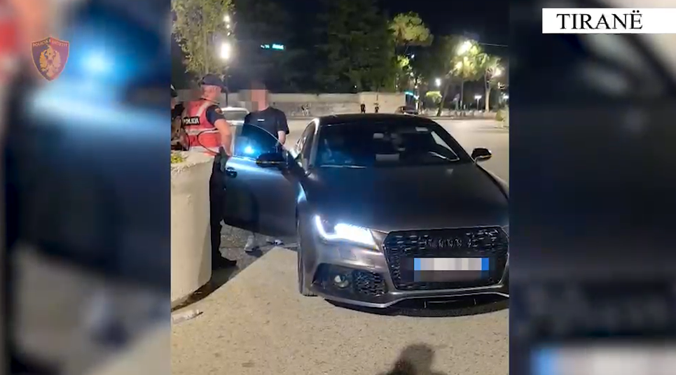 Kontrolle në Tiranë  policia sekuestron armë të ftohta dhe drogë  shoqërohen 6 persona