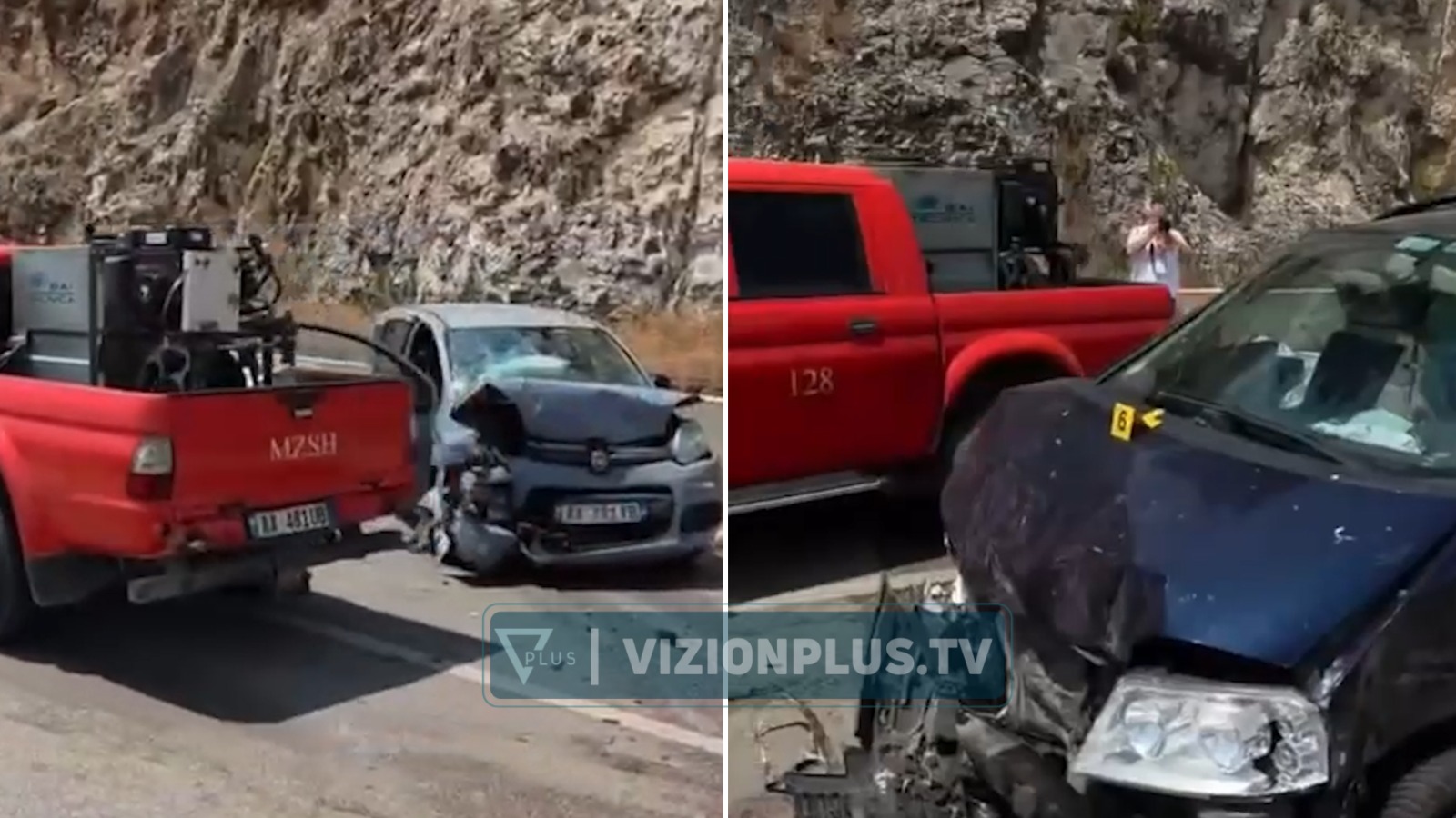 Aksident i trefishtë në aksin Sarandë Ksamil  dy turistë të huaj përfundojnë në spital