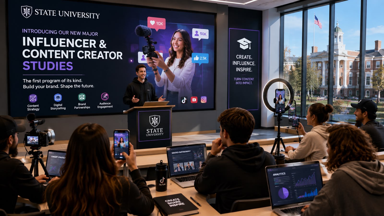 TikTok er me diplomë  Universiteti në Amerikë hap degën e parë për influencerë dhe krijues përmbajtjeje