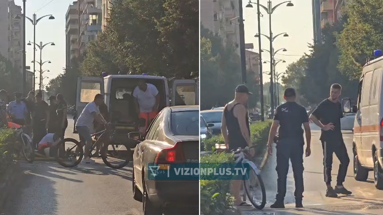  Benz i  përplas biçikletën në Fier  një i plagosur