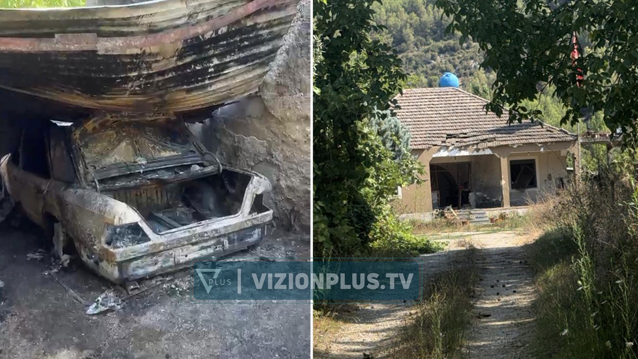 FOTO  Shpërthimi me tritol në Fushë Krujë  pamjet nga banesa e Ylli Zallës  automjeti i shkrumbuar plotësisht