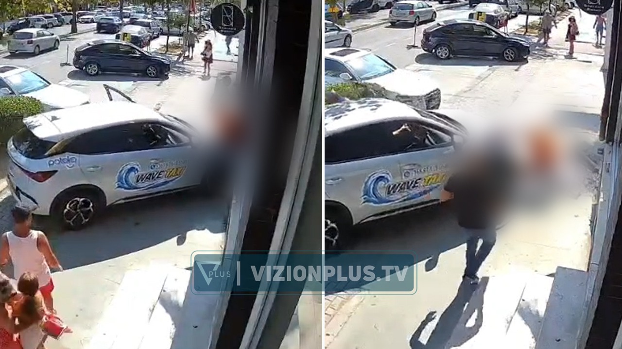 Pamje të rënda  Momenti kur taksisti përplas këmbësorin në Durrës  shpëton mrekullisht e mitura