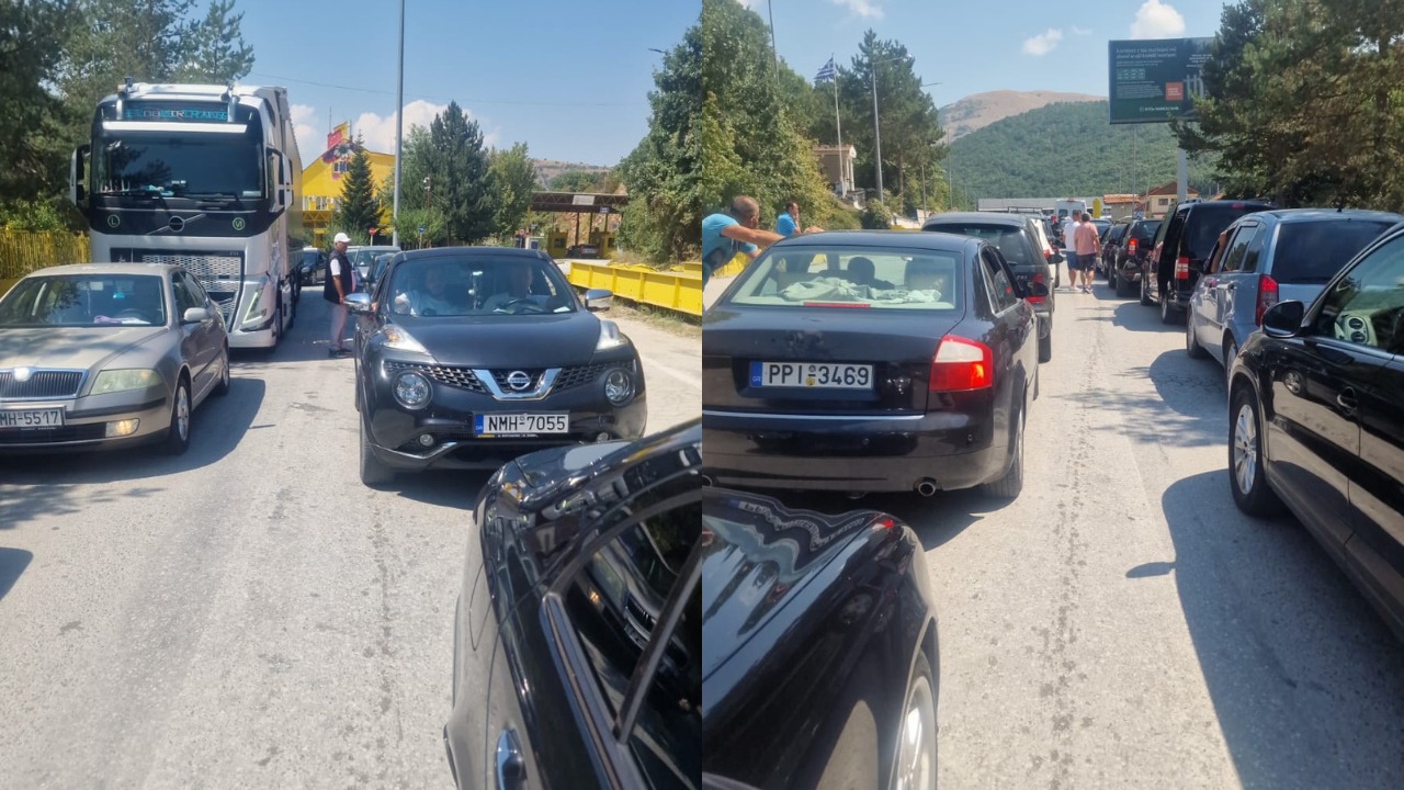 Emigrantët nisin kthimin drejt Greqisë  radhë të gjata në Kapshticë