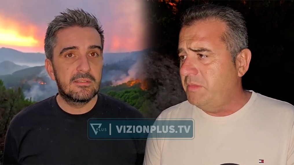 Zjarri në Rriban  deputeti Jahaj dhe kryebashkiaku Ismailaj  Situata mbetet e rëndë  do qëndrojmë në terren gjithë natën