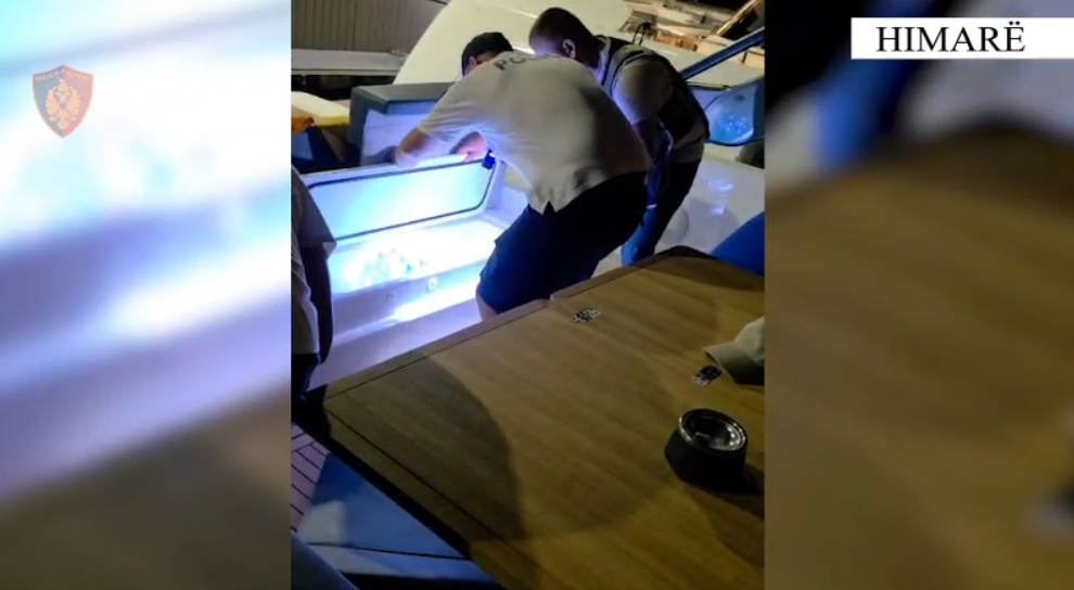 Policia ndalon jahtin pas denoncimit për të shtëna në Palasë  shoqërohen katër persona  asnjë armë në bord
