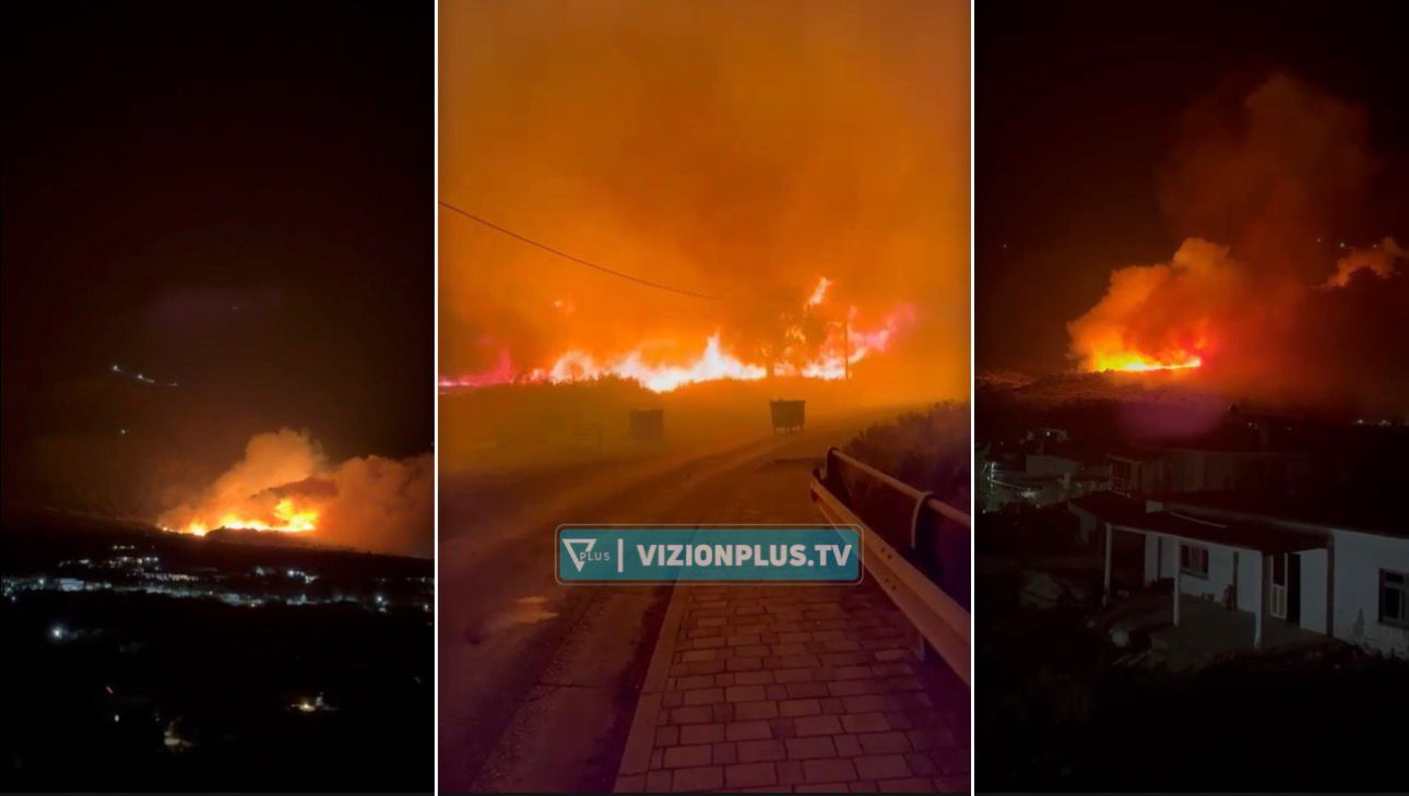 Zjarri përparon me shpejtësi në Himarë  digjet një banesë  rrezikohen të tjerat