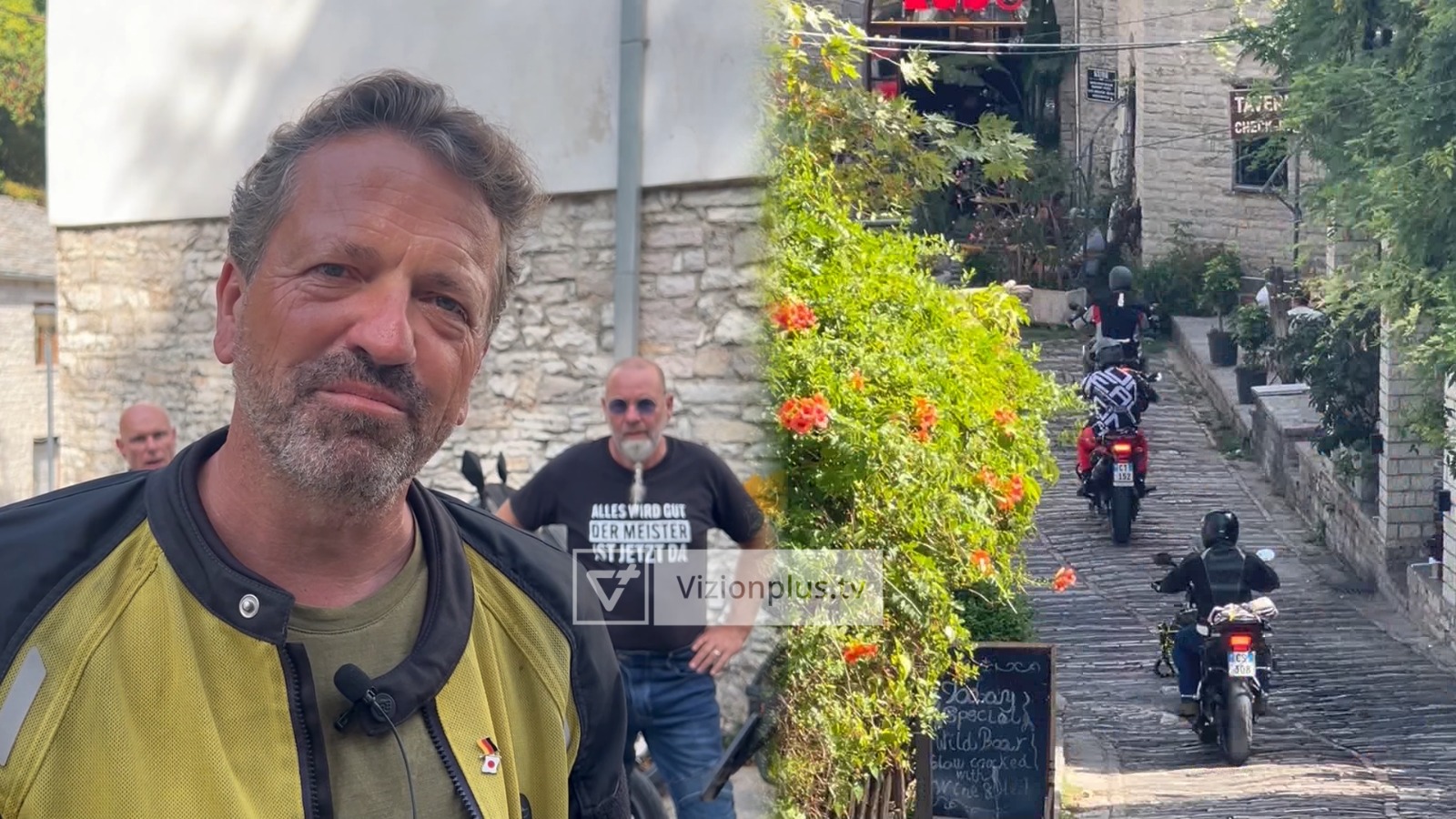 Gjermanët  eksplorojnë  Gjirokastrën  motoçiklistët vlerësojnë natyrën si dhe kulinarinë tradicionale