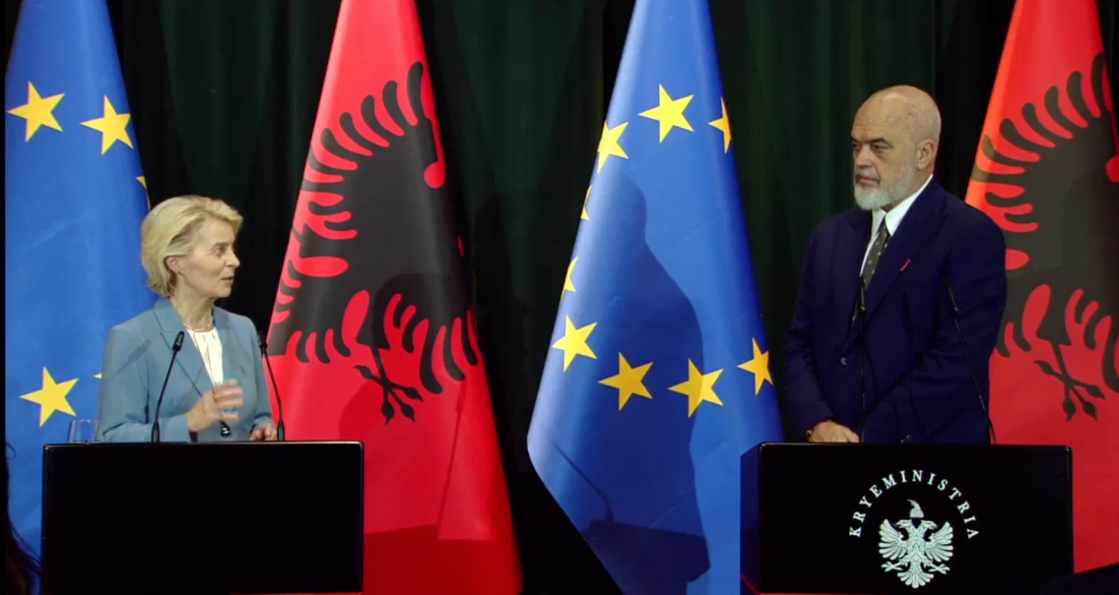 Von der Leyen  Sistemi i drejtësisë është fuqizuar  Rama  Askush nuk merret në mbrojtje  por përballet me pasojat