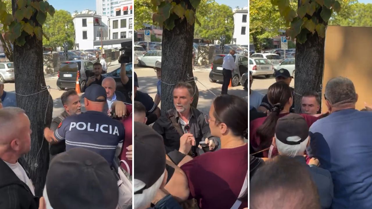 Deputeti Erion Braçe dhunohet nga protestuesit jashtë Kryesisë së Kuvendit  ndërhyn Tritan Shehu