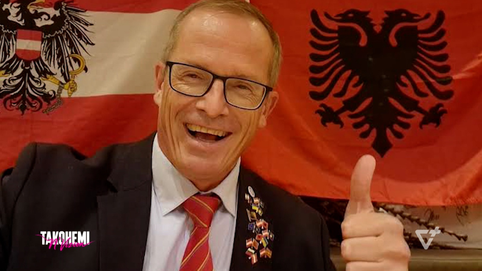 Ekskluzive  Premtoi kthimin e simboleve të Skënderbeut  kandidati austriak mesazh për shqiptarët  Ju dua në BE 