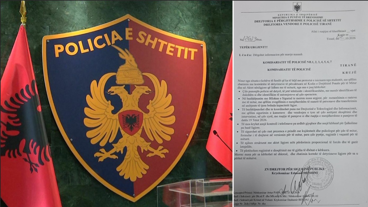 Protestat/ Policia e Tiranës me udhëzim urgjent: Të miturit jo pyetje pa prindër e psikolog, celularët jo pa vendim gjykate