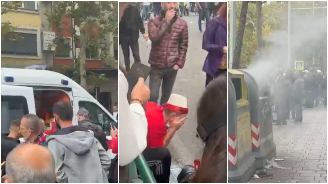 Tensione në protestën para Kuvendit  policia përdor spraj dhe gaz lotsjellës  disa protestues në spital